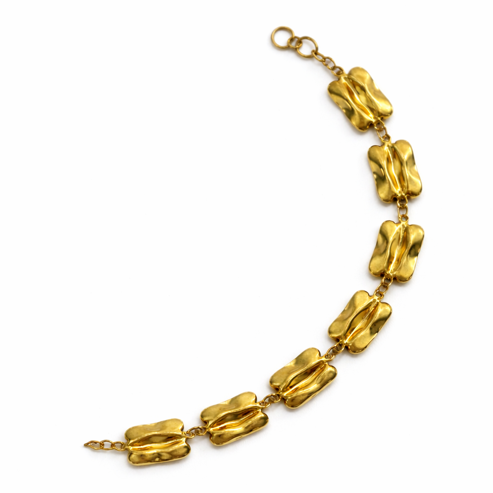 Mitad izquierda eslabones cuadrados