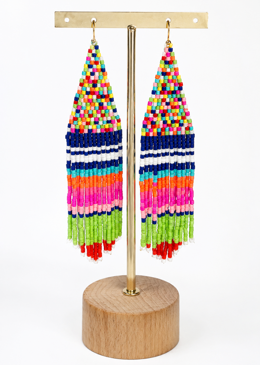 Pendientes Multicolor Flecos