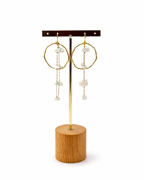 Pendientes Paloma transparentes