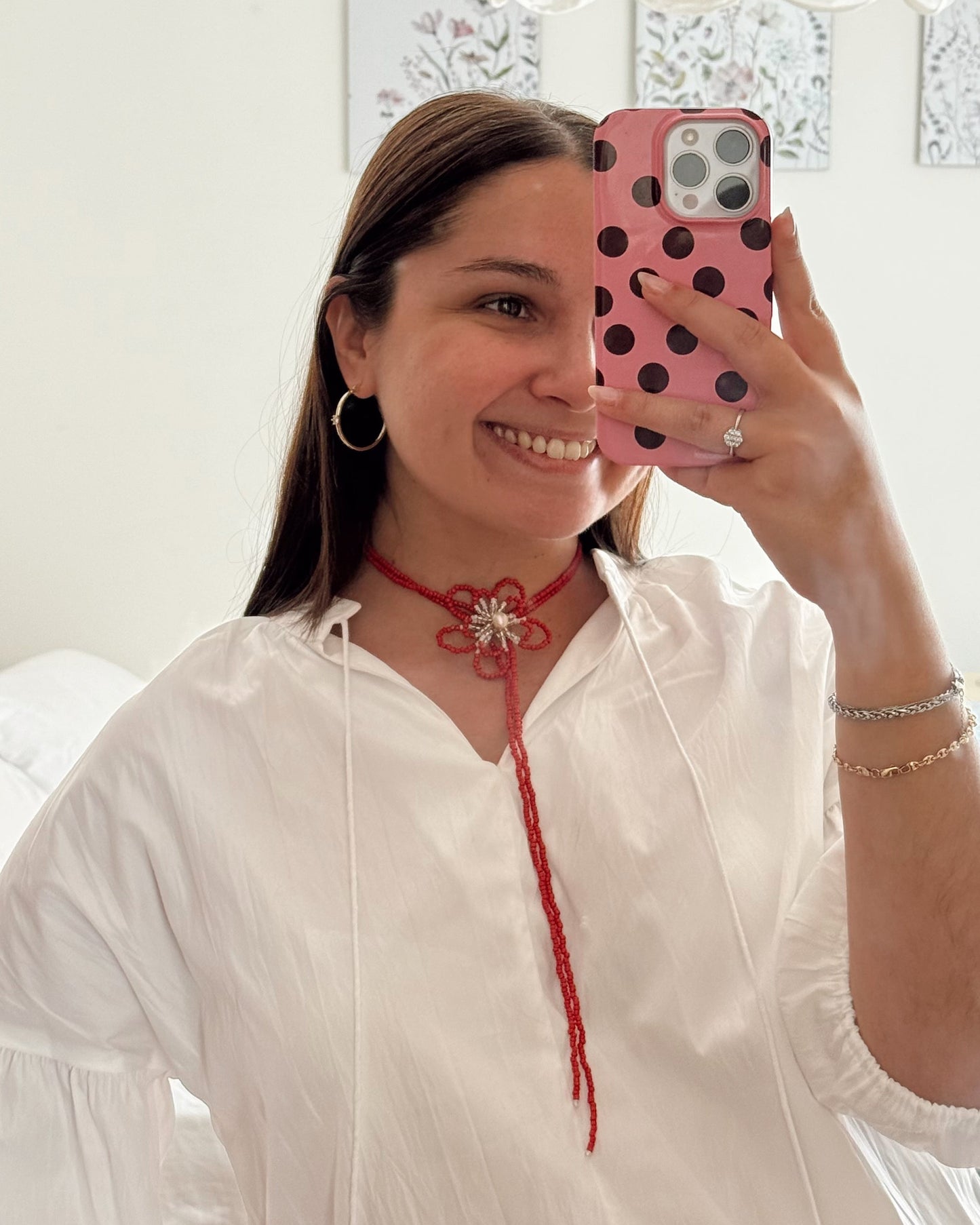 Collar multiposicion flor