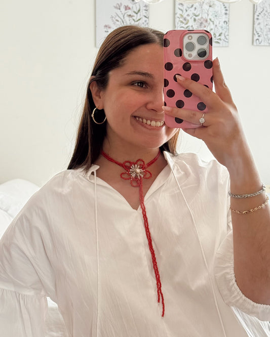 Collar multiposicion flor