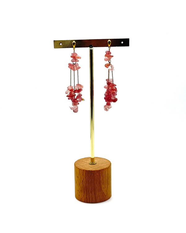 Pendientes Constanza rosas