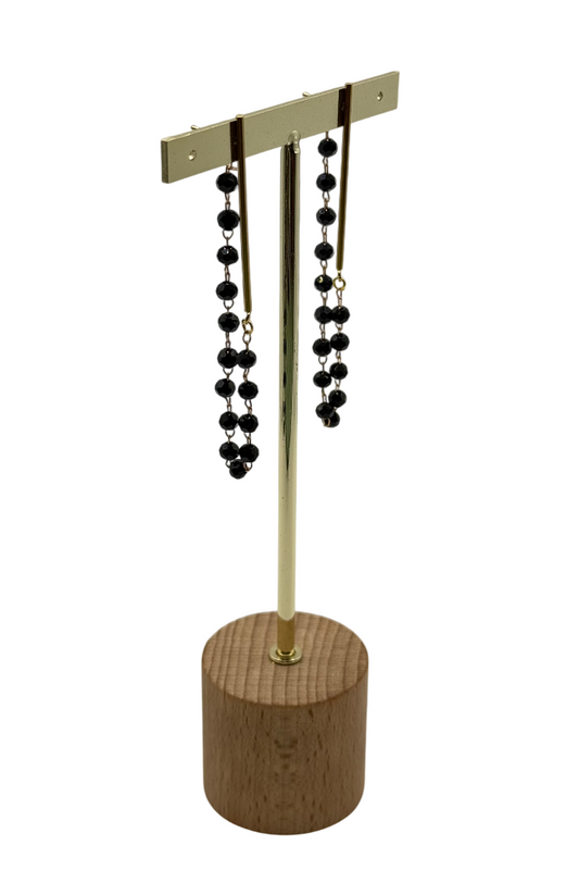 Pendientes Olma Negros