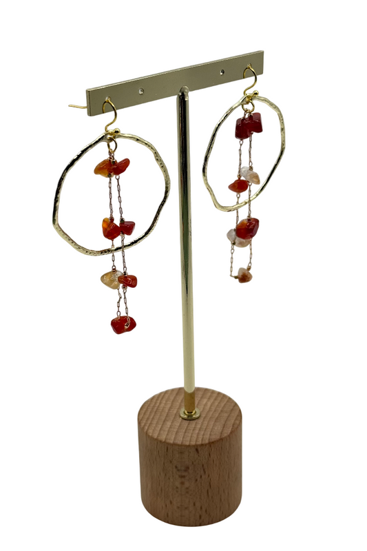 Pendientes Paloma Caramelo